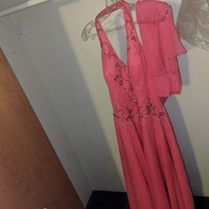 Hot pink dress